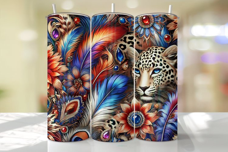 Leopard Tumbler Wrap | Sublimation | Tumblers example image 1