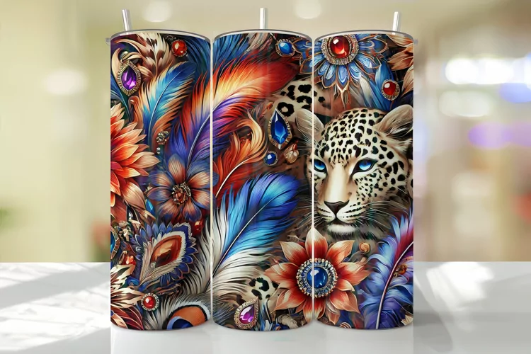 Leopard Tumbler Wrap | Sublimation | Tumblers