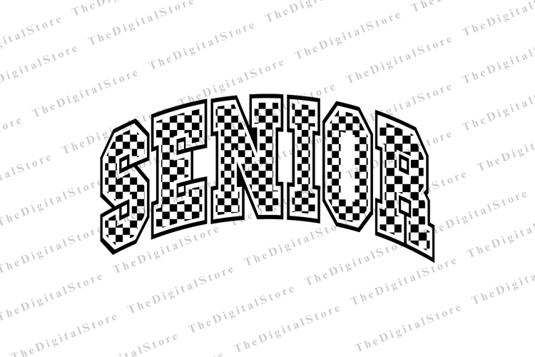 Senior Png | Leopard Print Png | Checkered Png