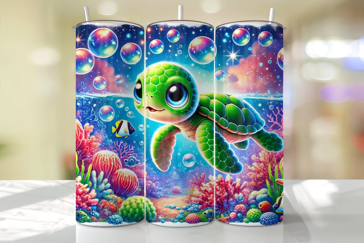 Turtle Tumbler Wrap | Sublimation | Tumblers