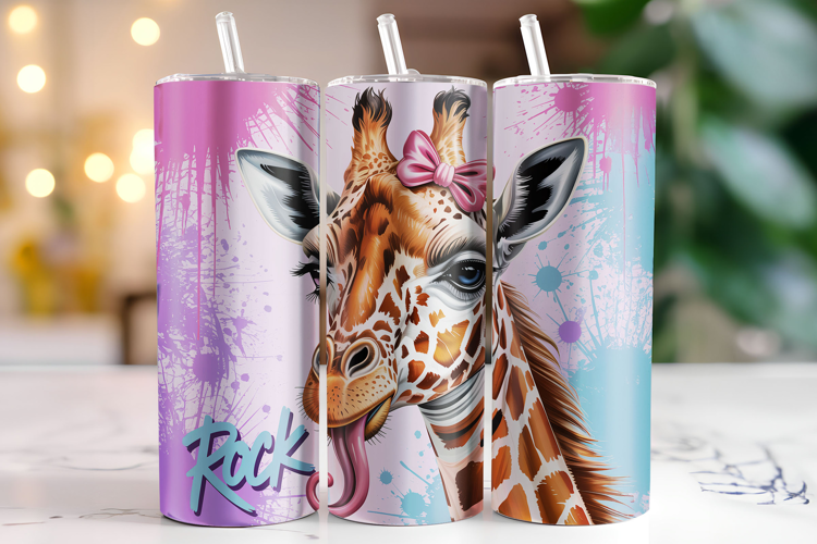 Giraffe Tumbler Wrap | Sublimation | Tumblers