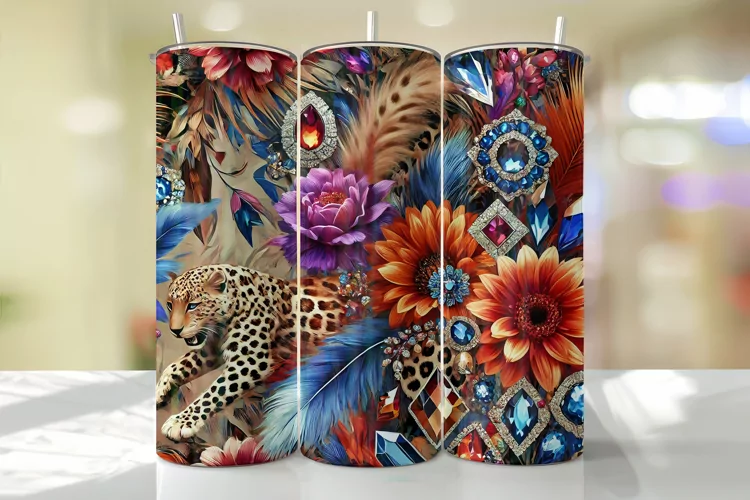 Leopard Tumbler Wrap | Sublimation | Tumblers