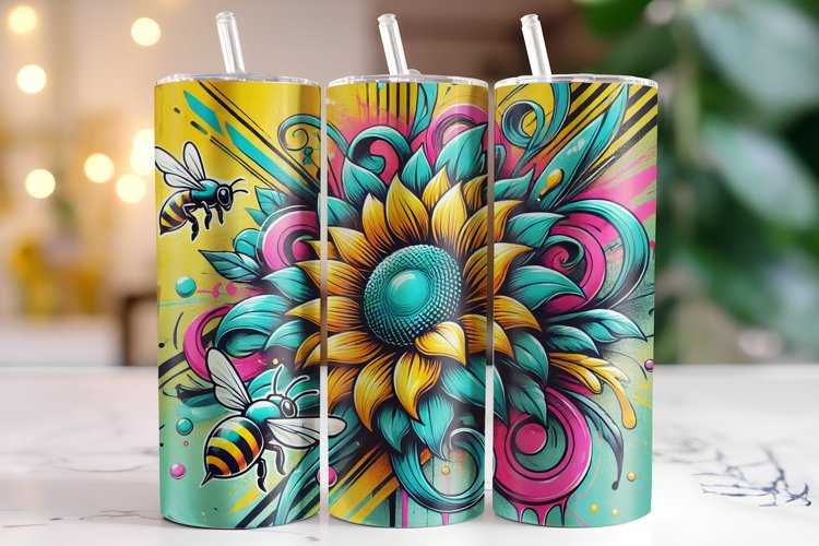 Sunflowers Tumbler Wrap | Sublimation | Tumblers