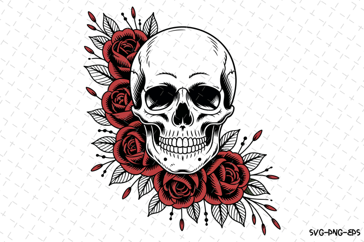 Cute Skull Svg Image 6