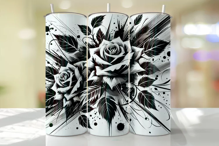 Flowers Tumbler Wrap | Sublimation | Tumblers