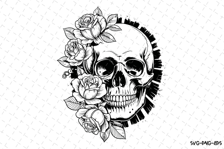 Cute Skull Svg Image 8