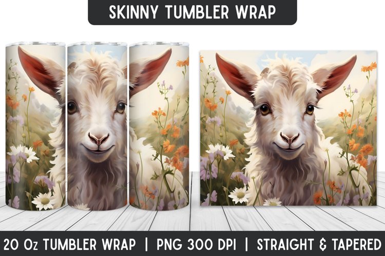 Tumbler Sublimation Wrap | 3D Sublimation | Skinny Tumbler example image 1