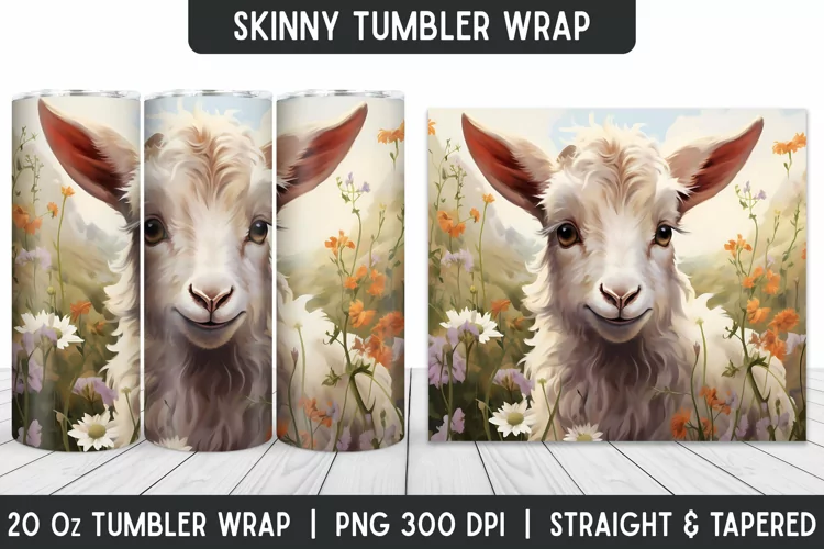 Tumbler Sublimation Wrap | 3D Sublimation | Skinny Tumbler