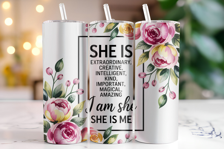 I am She She is Me Tumbler Wrap | Sublimation
