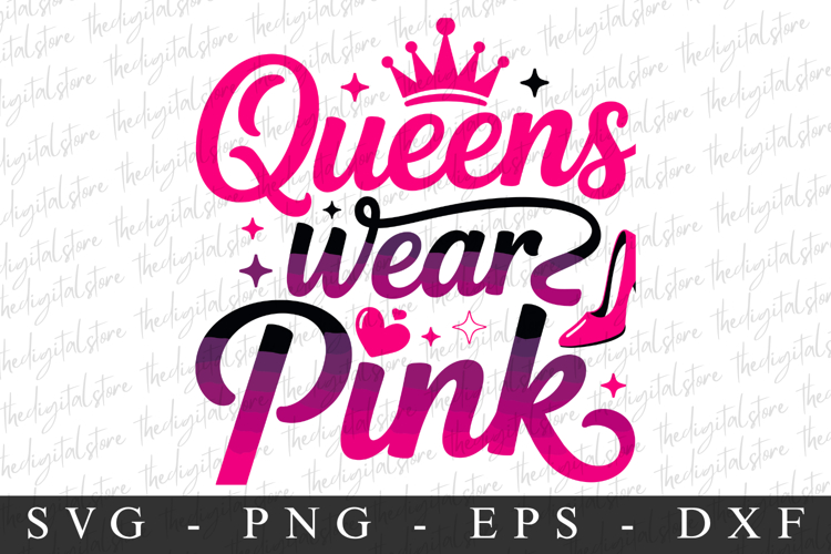 Queens Wear Pink PNG | Breast Cancer Awareness Png