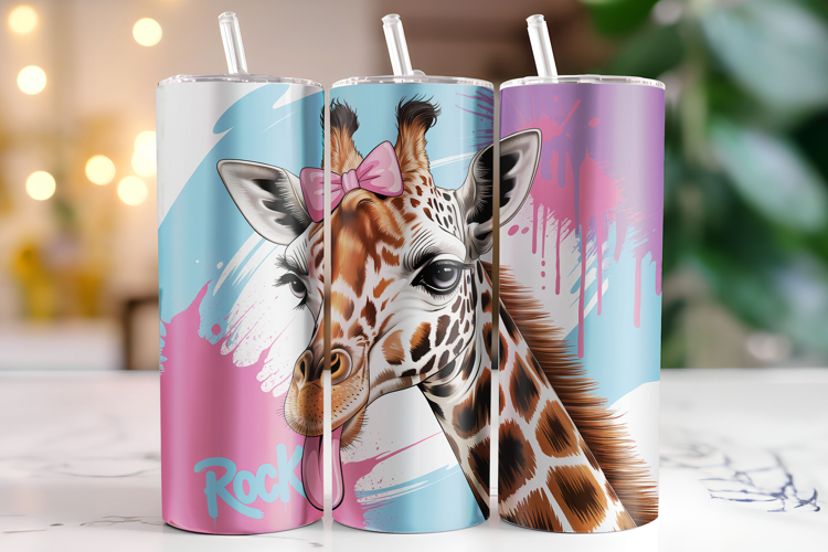 Giraffe Tumbler Wrap | Sublimation | Tumblers