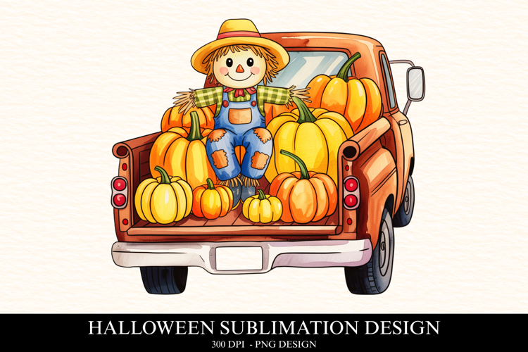 Fall Pumpkin Truck Clipart PNG | Thanksgiving Png