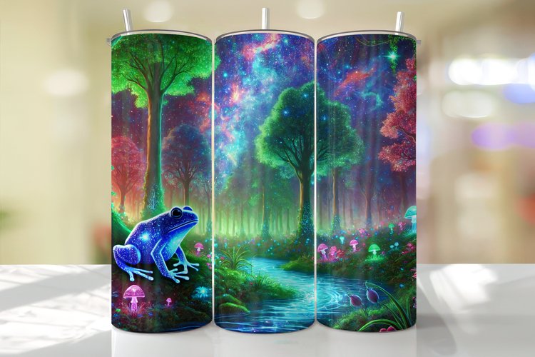 Frog Tumbler Wrap | Sublimation | Tumblers example image 1