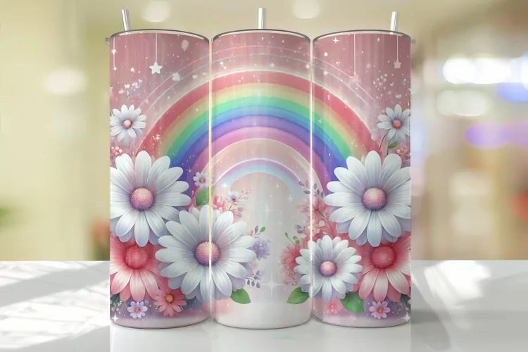 Rainbow Tumbler Wrap | Sublimation | Tumblers