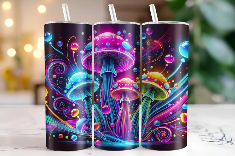 Mushroom Tumbler Wrap | Sublimation | Tumblers