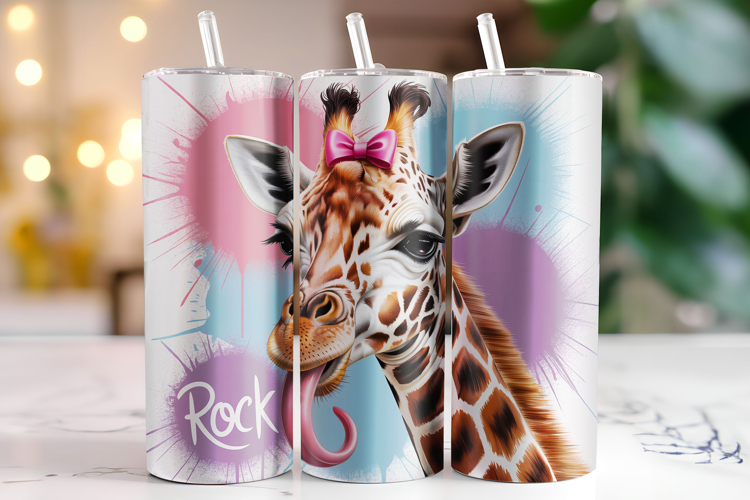 Giraffe Tumbler Wrap | Sublimation | Tumblers