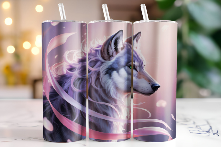 Wolf Tumbler Wrap | Sublimation | Tumblers