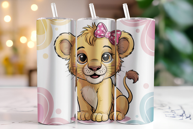 Lion Tumbler Wrap | Sublimation | Tumblers