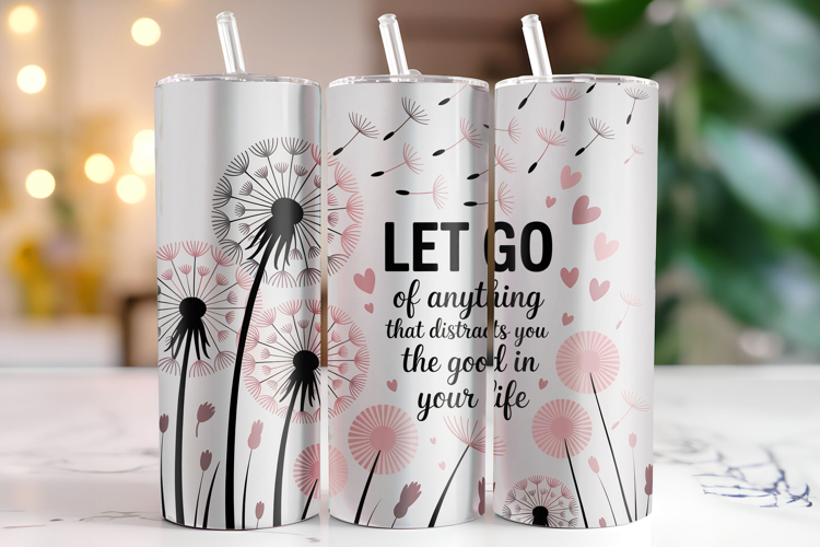 Let Go Tumbler Wrap | Sublimation | Tumbler