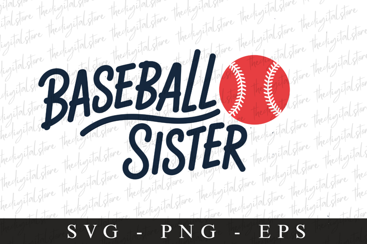 Baseball Sister SVG | Sports Svg | Game day svg