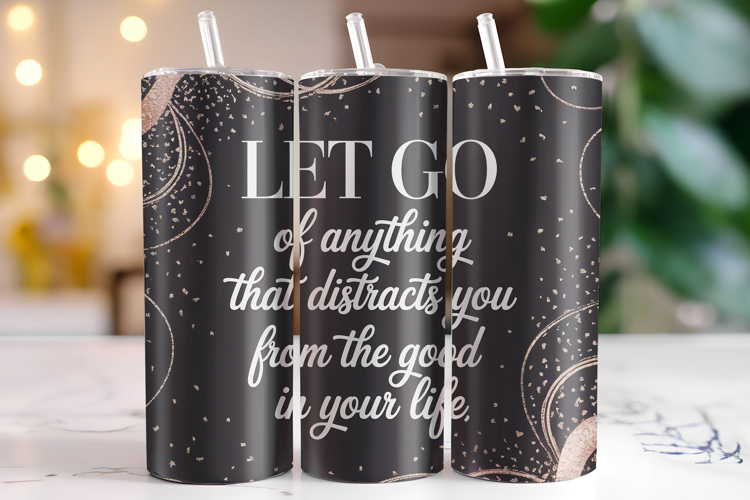 Let Go Tumbler Wrap | Sublimation | Tumbler
