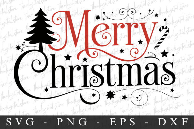 Merry Christmas Tree Svg Image 13