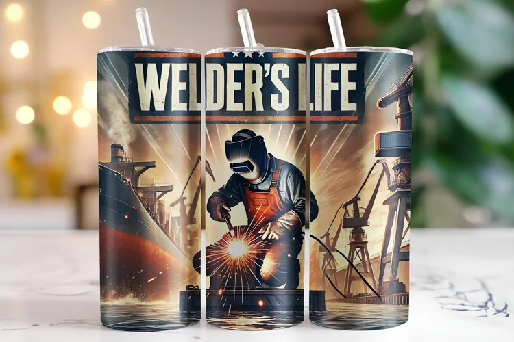 Welder's Life Tumbler Wrap | Sublimation | Tumblers