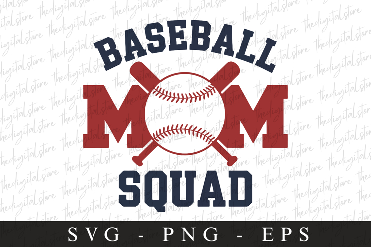 Baseball Mom Squad SVG | Sports Svg | Game day svg