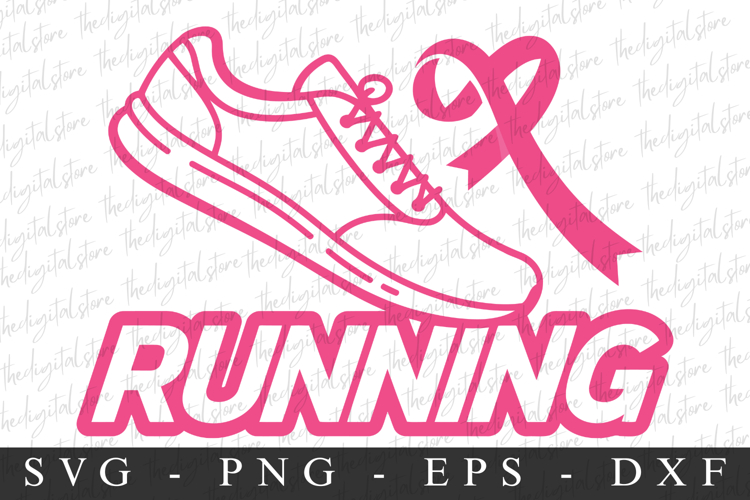 Running PNG | Breast Cancer Awareness Png
