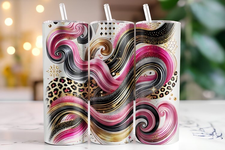 Abstract Tumbler Wrap | Sublimation | Tumblers example image 1
