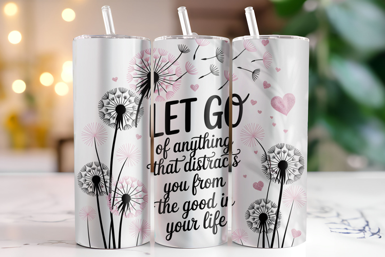 Let Go Tumbler Wrap | Sublimation | Tumbler