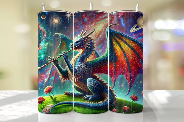 Dragon Tumbler Wrap | Sublimation | Tumblers example image 1