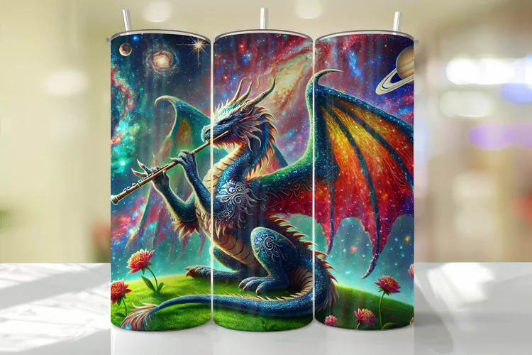 Dragon Tumbler Wrap | Sublimation | Tumblers