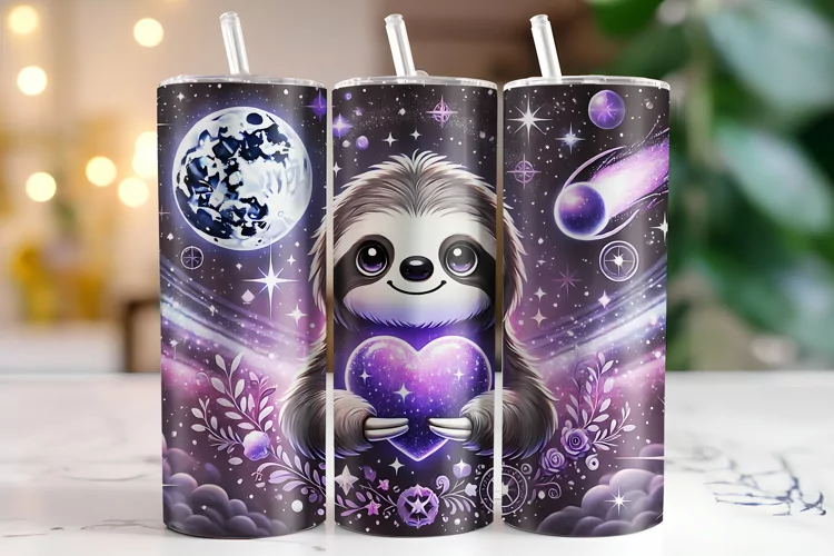 Sloth Tumbler Wrap | Sublimation | Tumblers