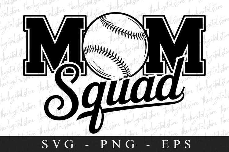 Mom Squad SVG | Sports Svg | Game day svg