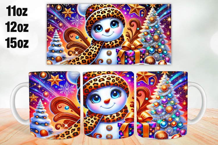 Christmas Mug Wrap Sublimation 11oz, 12oz, 15oz