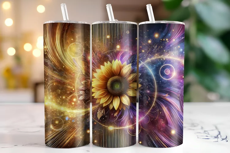Sunflower Tumbler Wrap | Sublimation | Tumblers