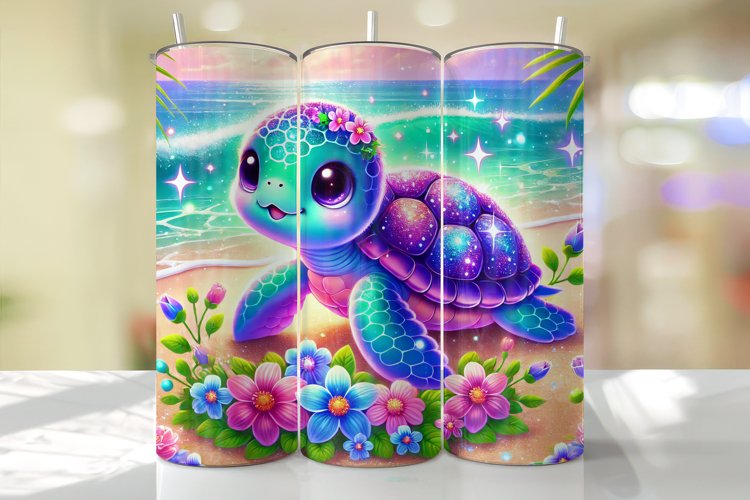 Turtle Tumbler Wrap | Sublimation | Tumblers