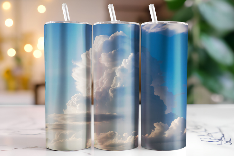 Clouds Tumbler Wrap | Sublimation | Tumblers