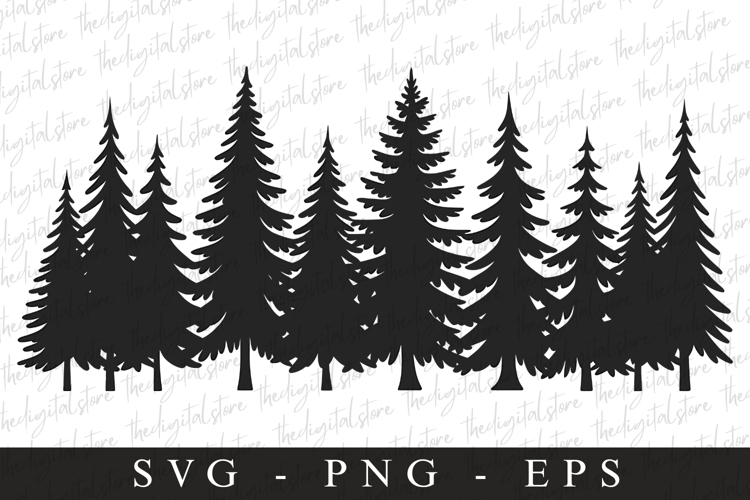Silhouette Trees Svg Image 9
