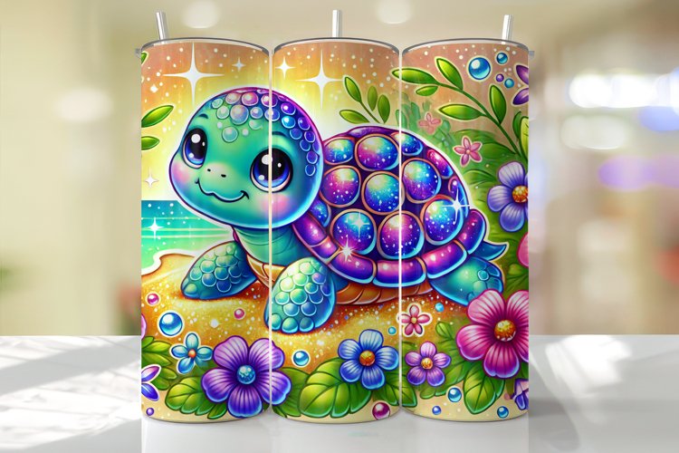 Turtle Tumbler Wrap | Sublimation | Tumblers
