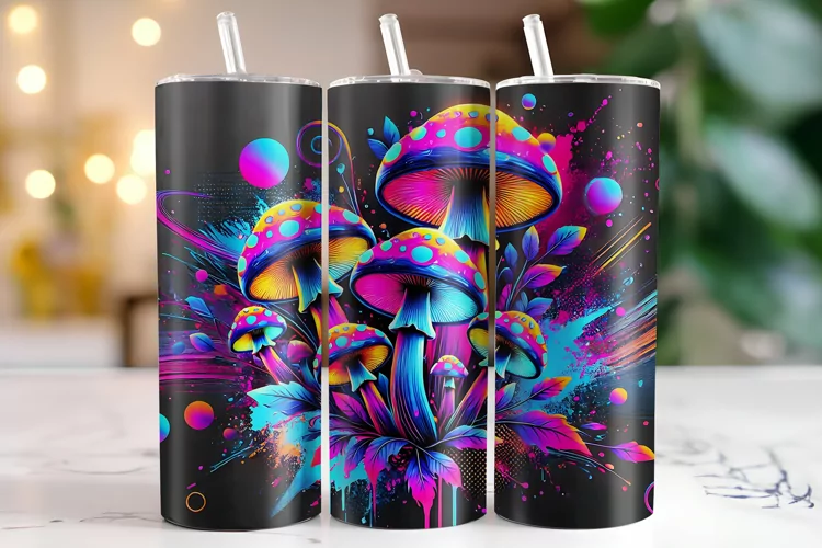 Mushroom Tumbler Wrap | Sublimation | Tumblers
