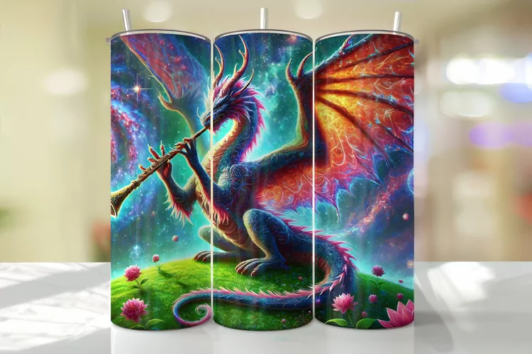 Dragon Tumbler Wrap | Sublimation | Tumblers