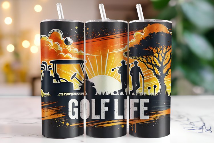 Golf life Tumbler Wrap | Sublimation | Tumblers
