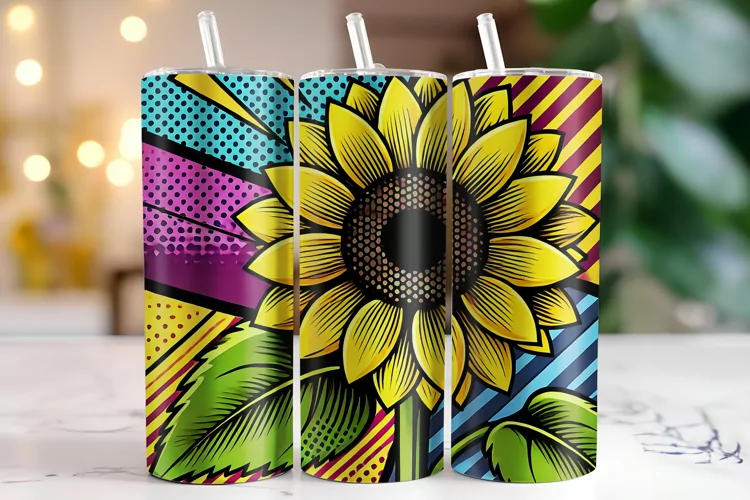 Sunflower Tumbler Wrap | Sublimation | Tumblers