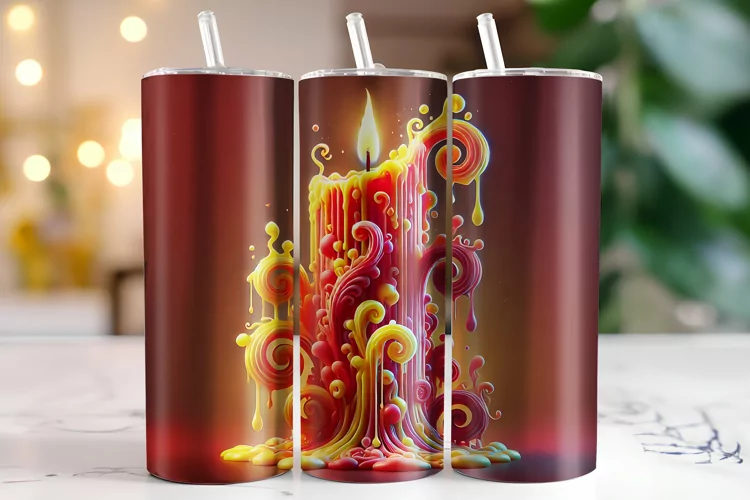 Candle Tumbler Wrap | Sublimation | Tumblers