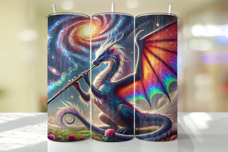 Dragon Tumbler Wrap | Sublimation | Tumblers