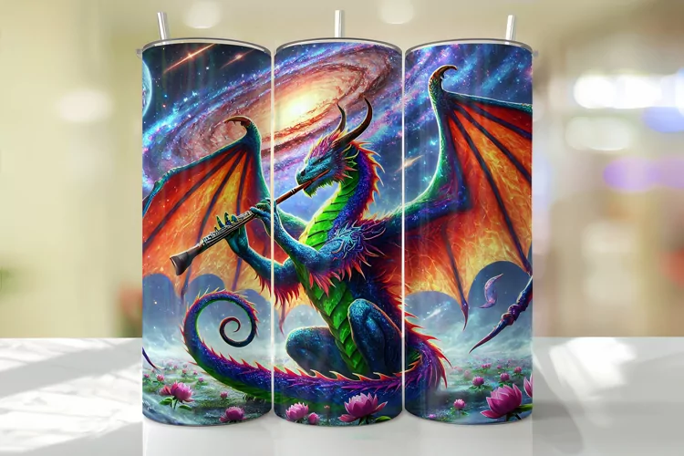 Dragon Tumbler Wrap | Sublimation | Tumblers