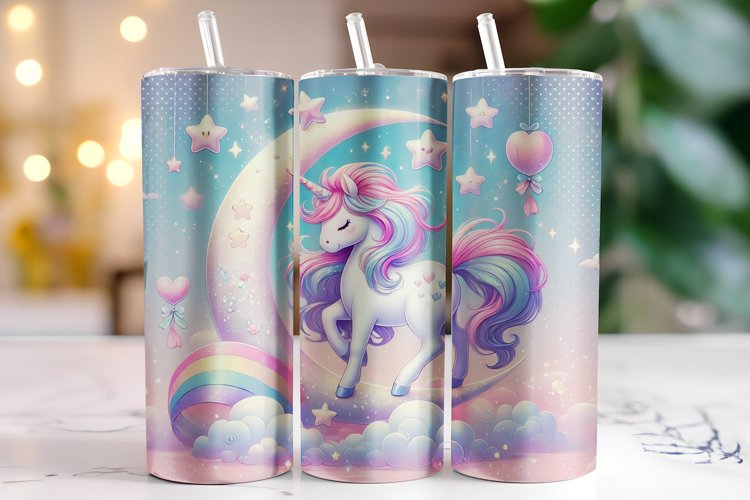 Unicorn Tumbler Wrap | Sublimation | Tumblers example image 1