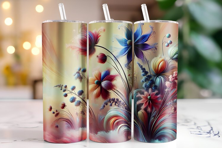 Flowers Tumbler Wrap | Sublimation | Tumblers